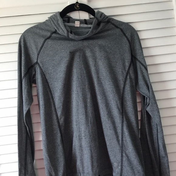 2/$25 Under Armour Grey Cowl Neck Hooded Top - Picture 1 of 7